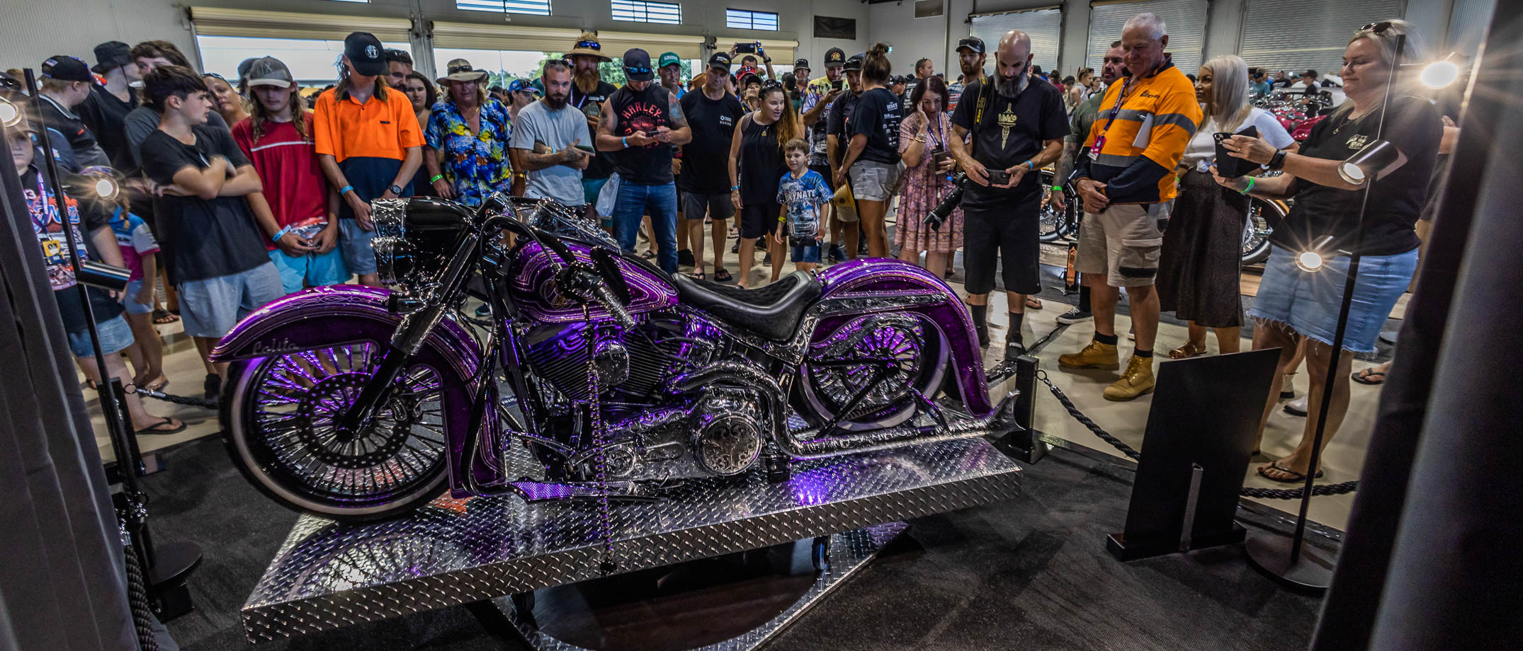 Bike on display at the Elite Pavilion