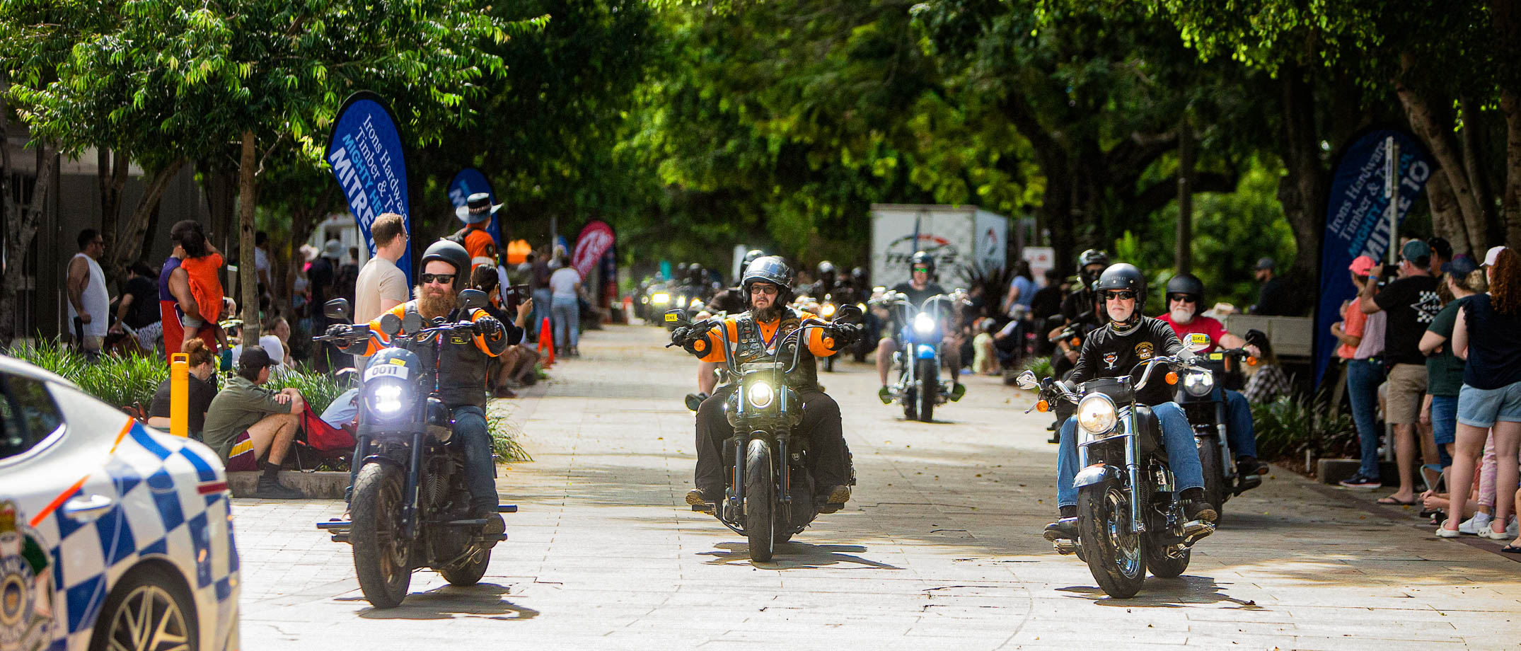 Bikes on Quay Street in the Rockynats Street Parade