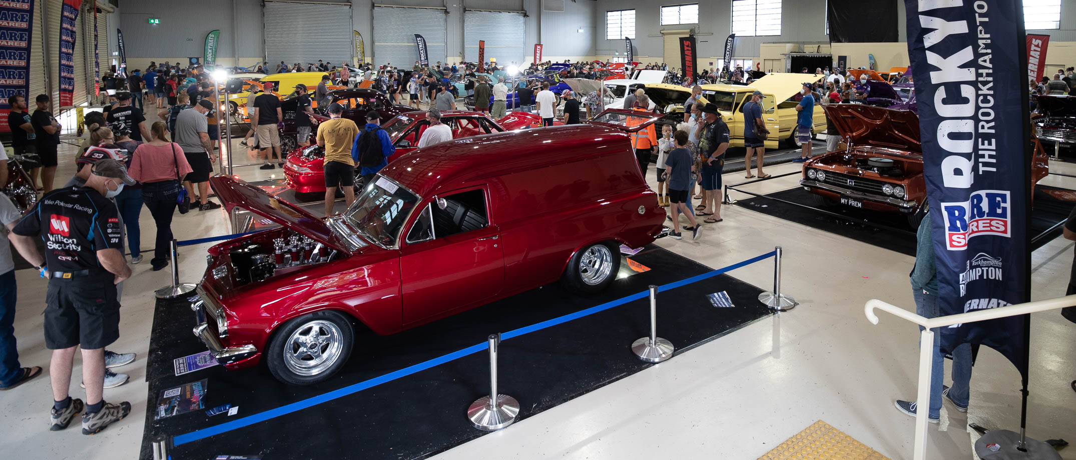 Cars on display in the Elite Pavilion