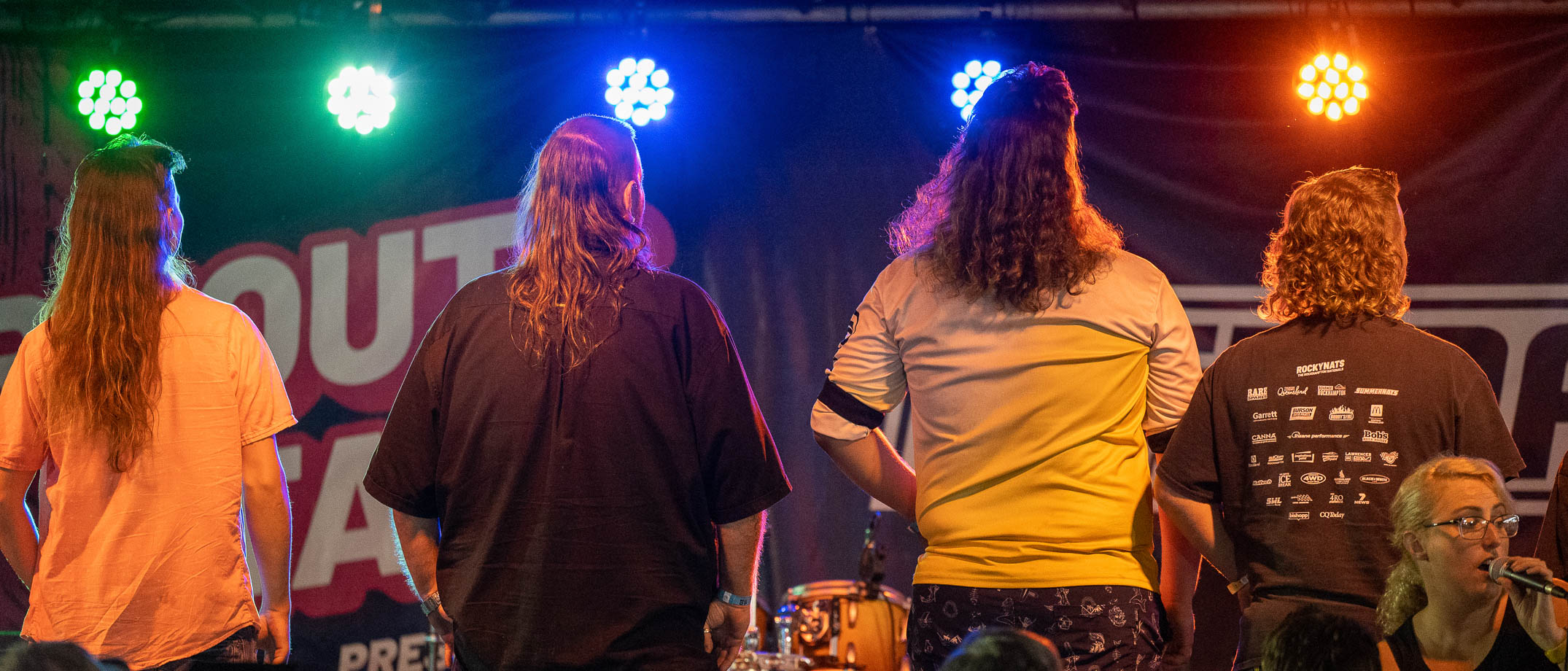 Mullets on display at Mulletfest competition Rockynats