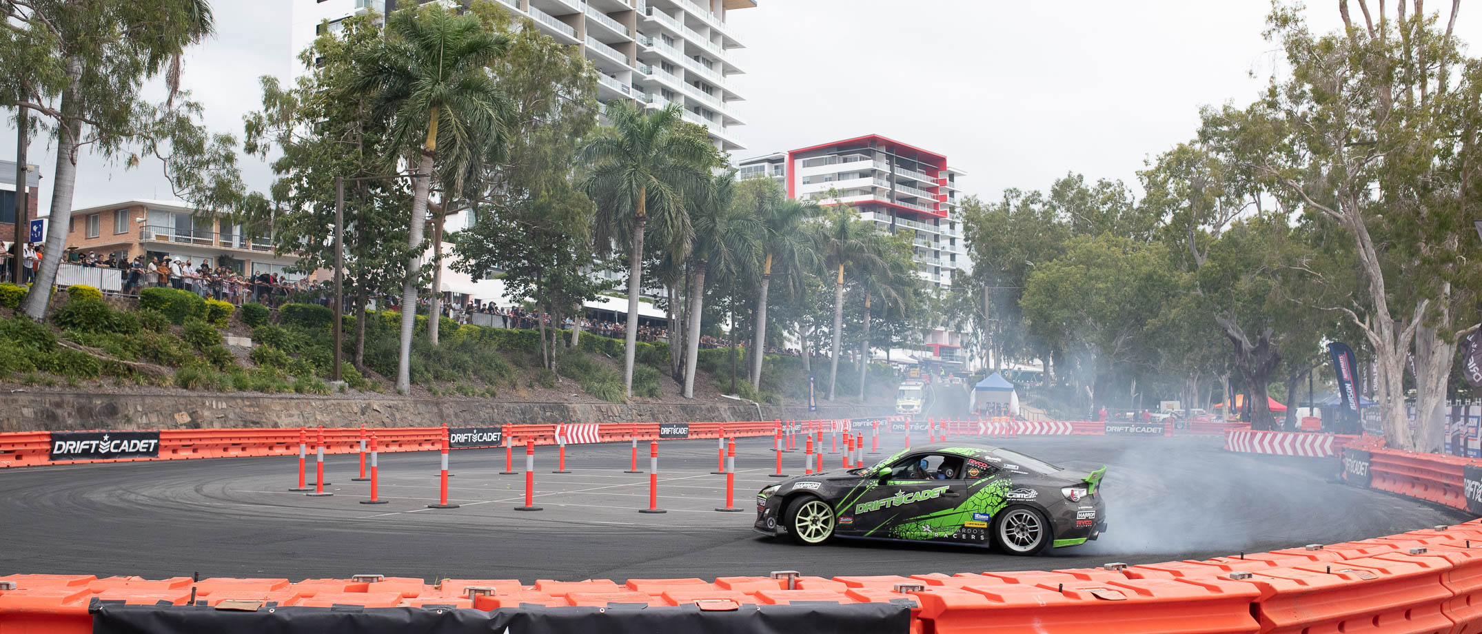 Rockynats Drifting at Victoria Parade carpark circuit