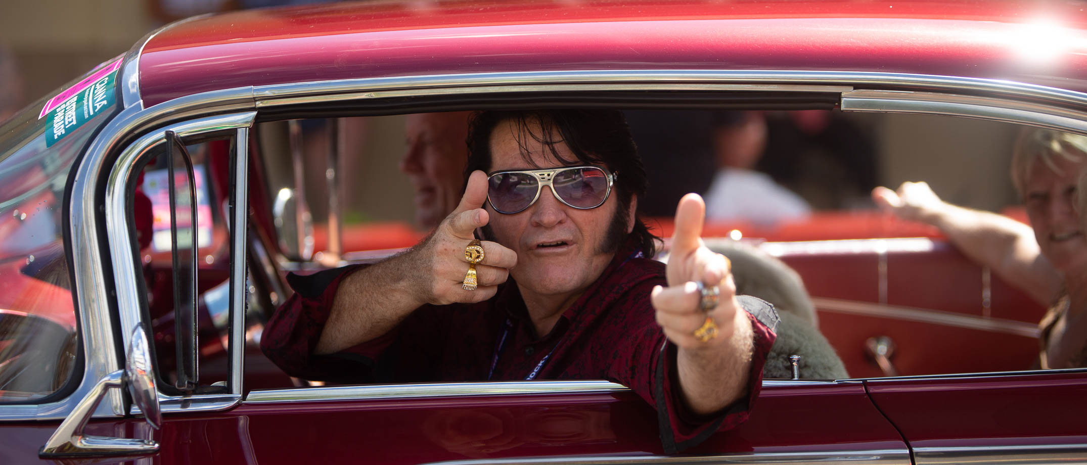 Rockynats Street Parade - Elvis in a car