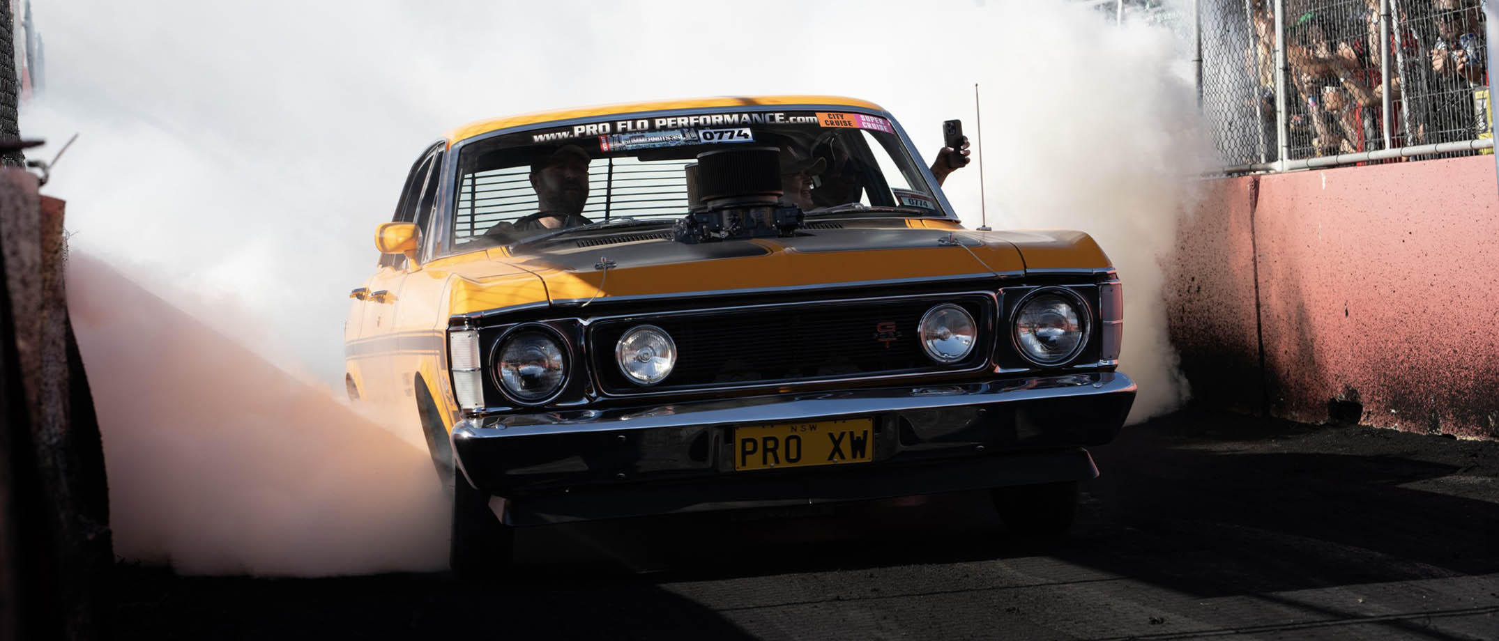 PRO XW Skid Row burnout at Summernats