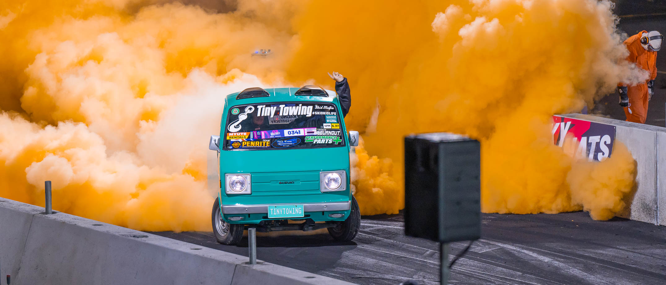 TINYTOWING Burnout at Rockynats