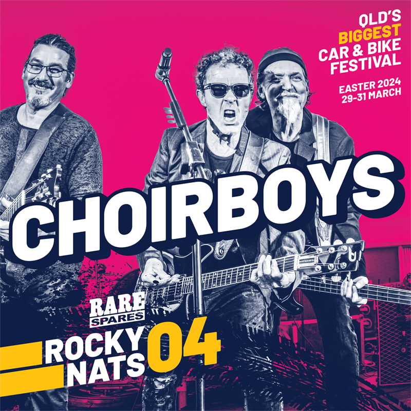 Choirboys performing at Rockynats 2024
